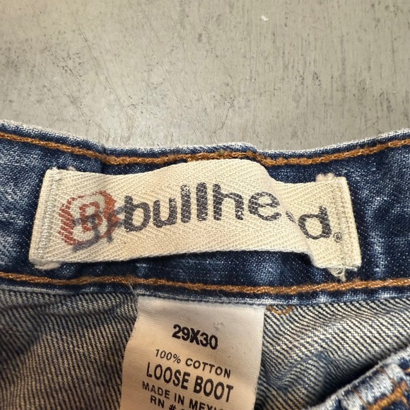 Vintage Baggy y2k Boot Cut Buckle Jeans - Picture 3 of 3